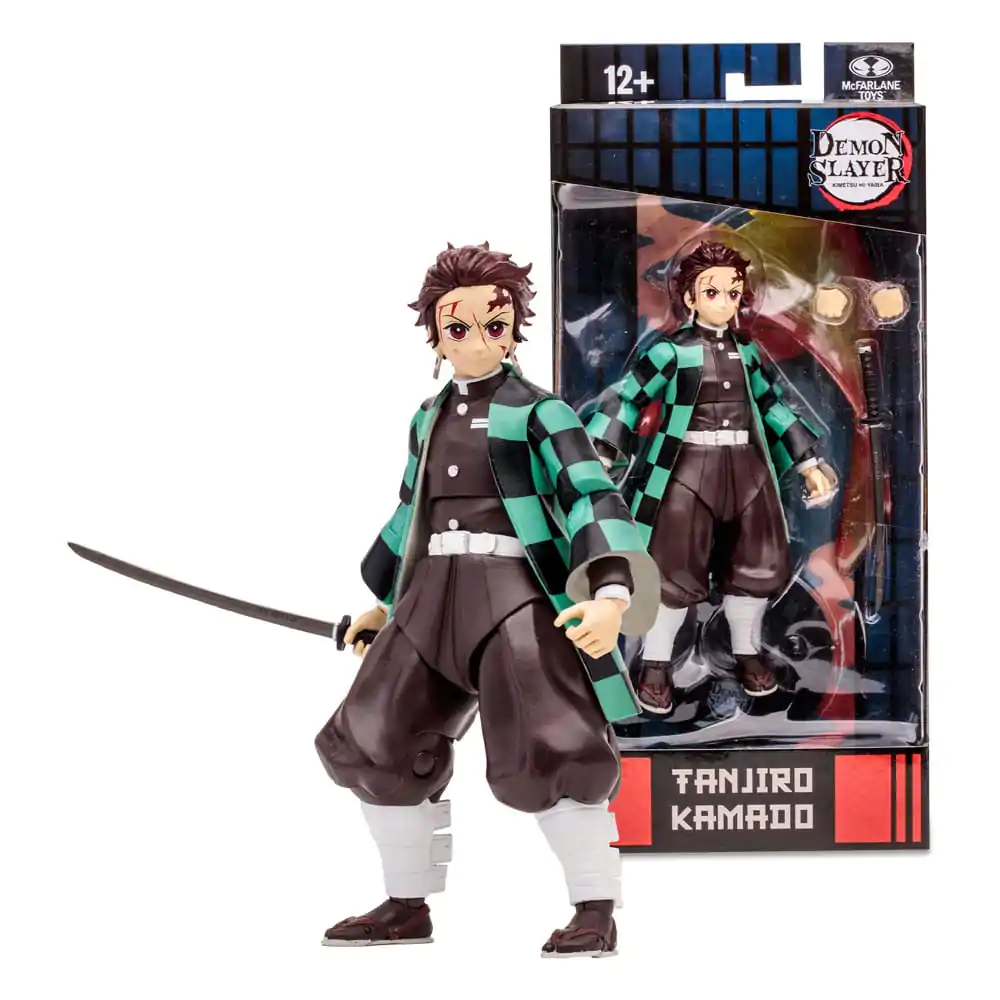 Demon Slayer: Kimetsu no Yaiba Tanjiro Kamado (Rui Battle Variant) akciófigura 18 cm termékfotó