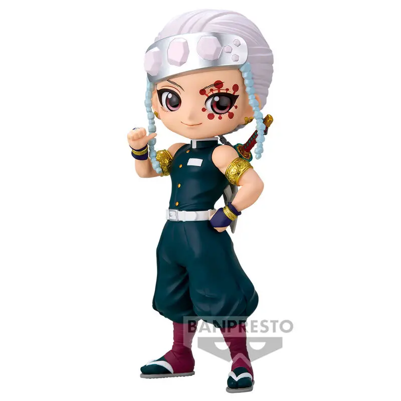 Demon Slayer Kimetsu no Yaiba Tengen Uzui Q Posket figura 14cm termékfotó