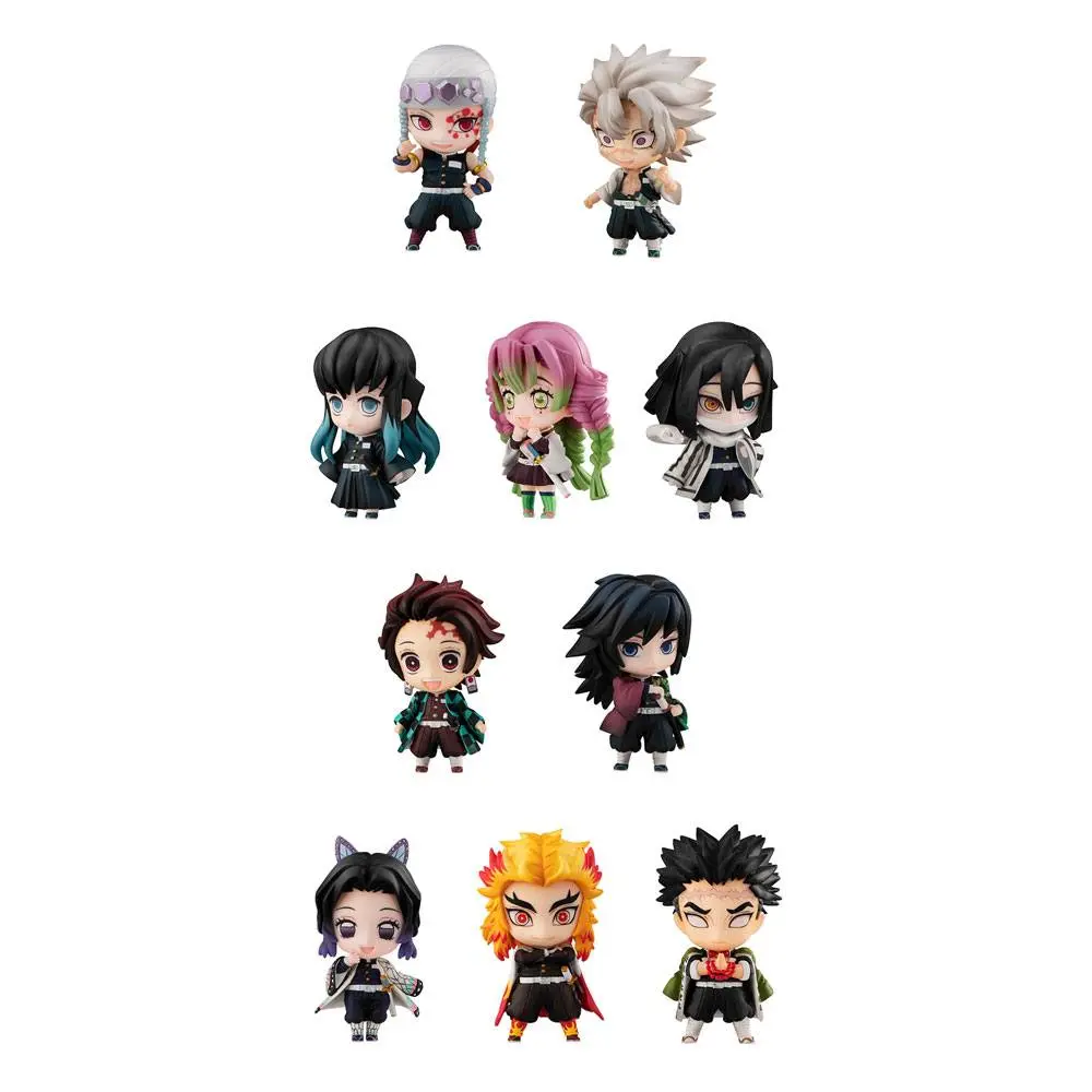 Demon Slayer: Kimetsu no Yaiba Trading Sailor Tanjiro &amp; The Hashira Mascot figura csomag csomag A &amp; B 5 termékfotó
