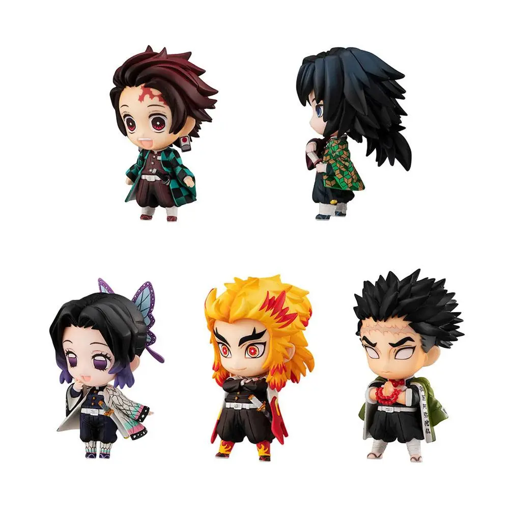 Demon Slayer: Kimetsu no Yaiba Trading Sailor Tanjiro &amp; The Hashira Mascot figura csomag csomag A &amp; B 5 termékfotó
