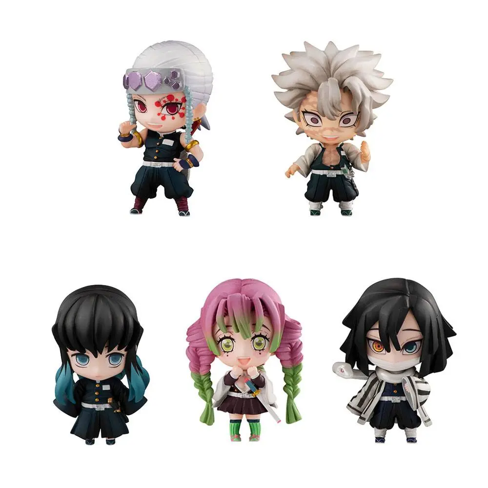 Demon Slayer: Kimetsu no Yaiba Trading Sailor Tanjiro &amp; The Hashira Mascot figura csomag csomag A &amp; B 5 termékfotó