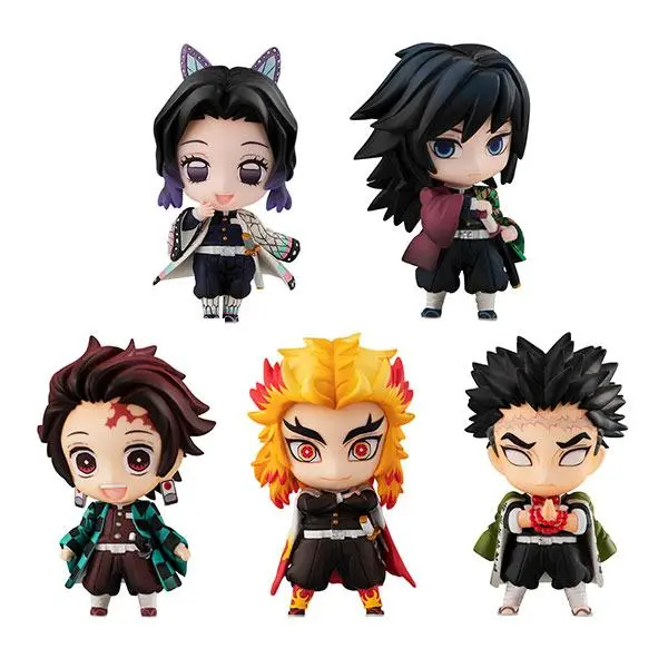 Demon Slayer: Kimetsu no Yaiba Trading Figure 5-Pack Sailor Tanjiro & The Hashira Mascot Set A 5 cm termékfotó