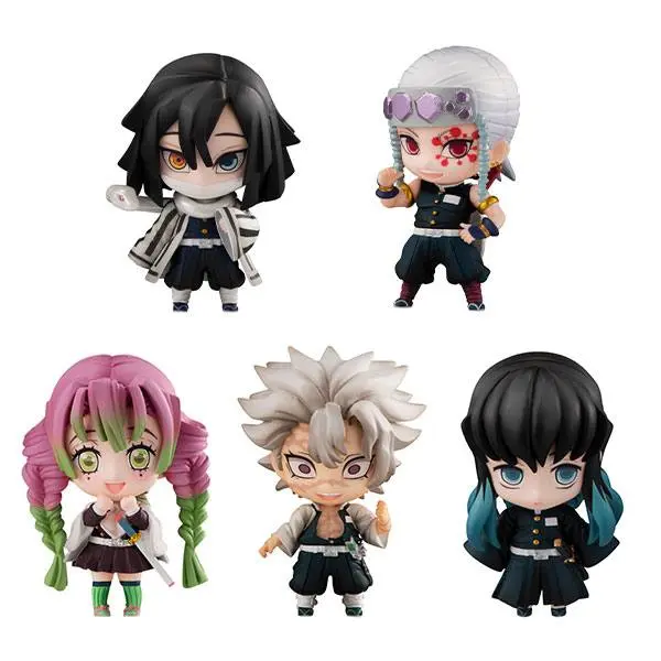 Demon Slayer: Kimetsu no Yaiba Trading Sailor Tanjiro &amp; The Hashira Mascot Set B 5 darabos figura csomag 5 cm termékfotó