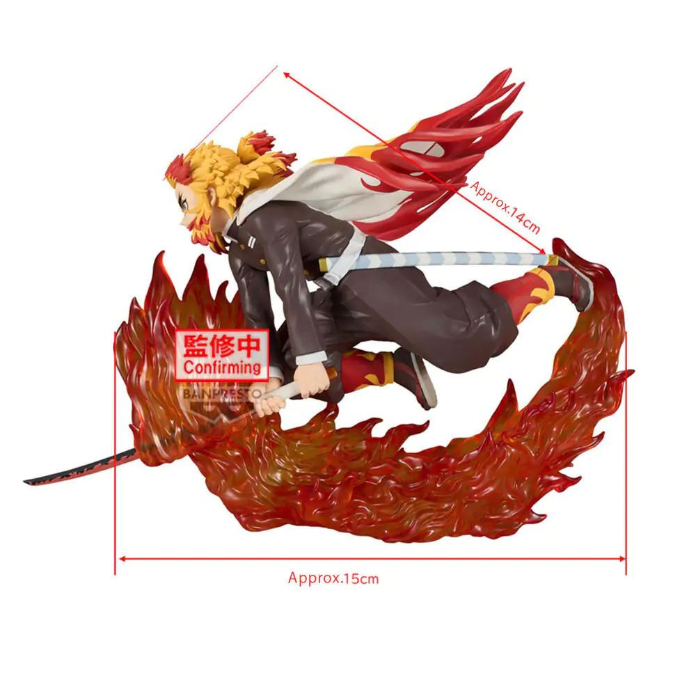 Demon Slayer Kimetsu no Yaiba Vibration Stars Kyojuro Rengoku figura 14cm termékfotó