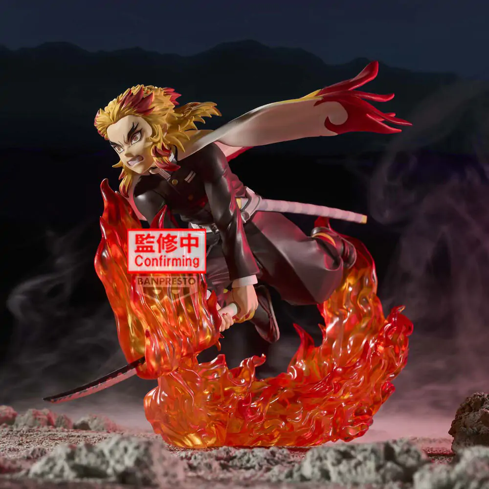 Demon Slayer Kimetsu no Yaiba Vibration Stars Kyojuro Rengoku figura 14cm termékfotó