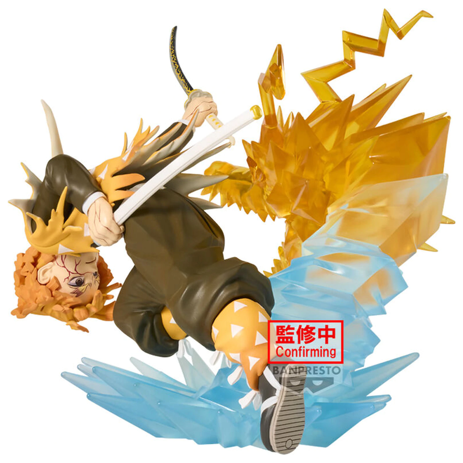 Demon Slayer Kimetsu no Yaiba Vibration Stars Zenitsu Agatsuma figura 12cm termékfotó