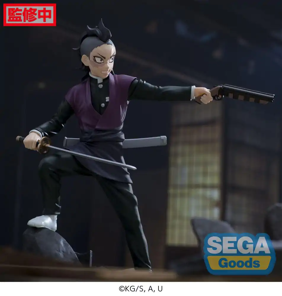 Demon Slayer: Kimetsu no Yaiba Xross Link Anime Genya Shinazugawa -Swordsmith Village Arc- PVC szobor figura 15 cm termékfotó