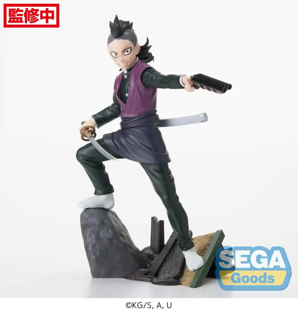 Demon Slayer: Kimetsu no Yaiba Xross Link Anime Genya Shinazugawa -Swordsmith Village Arc- PVC szobor figura 15 cm termékfotó