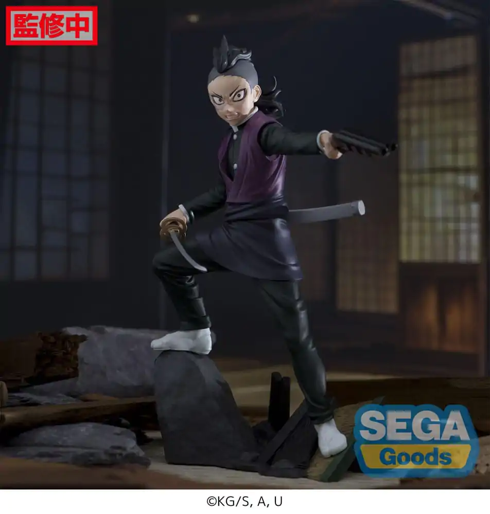 Demon Slayer: Kimetsu no Yaiba Xross Link Anime Genya Shinazugawa -Swordsmith Village Arc- PVC szobor figura 15 cm termékfotó