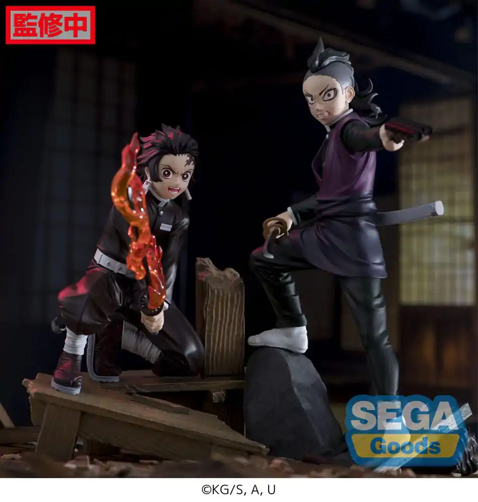 Demon Slayer: Kimetsu no Yaiba Xross Link Anime Genya Shinazugawa -Swordsmith Village Arc- PVC szobor figura 15 cm termékfotó