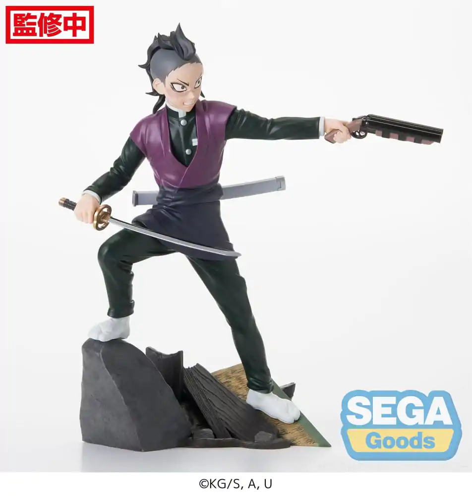 Demon Slayer: Kimetsu no Yaiba Xross Link Anime Genya Shinazugawa -Swordsmith Village Arc- PVC szobor figura 15 cm termékfotó