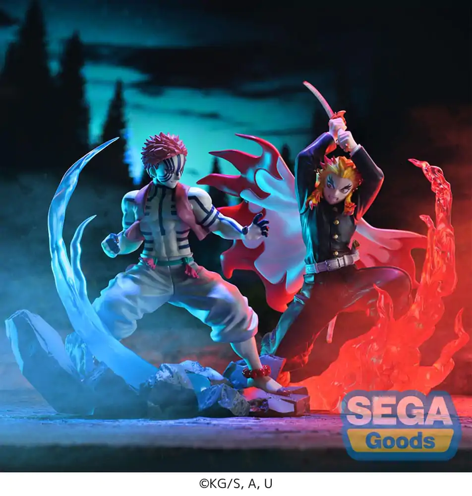Demon Slayer: Kimetsu no Yaiba Xross Link Anime Kyojuro Rengoku PVC szobor figura 15 cm  termékfotó