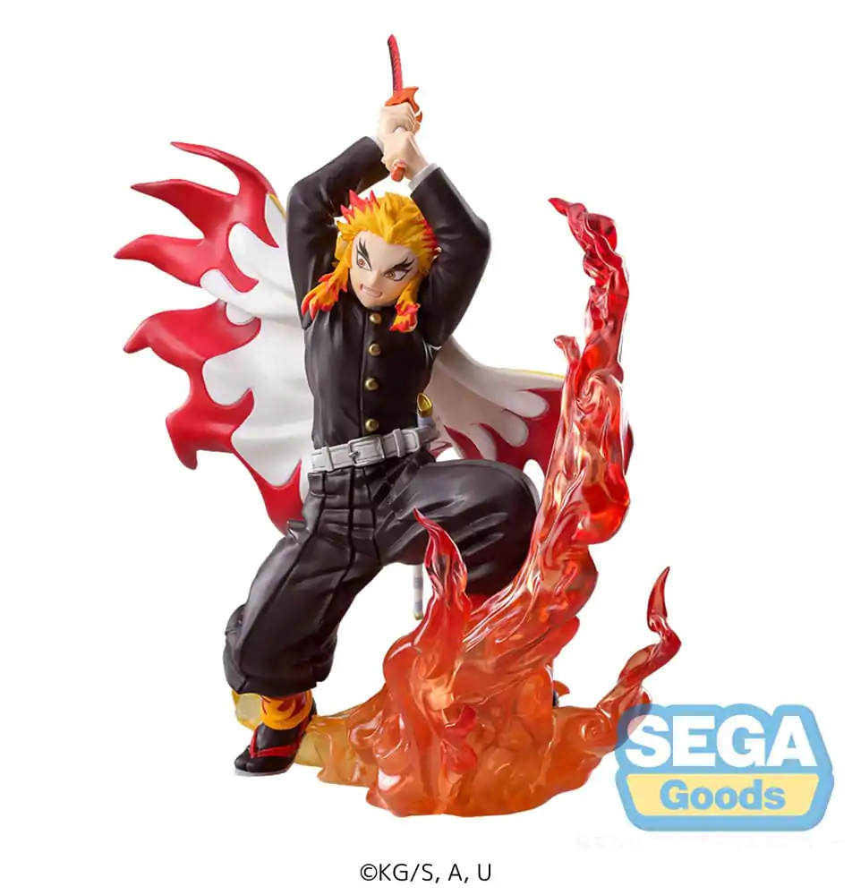 Demon Slayer: Kimetsu no Yaiba Xross Link Anime Kyojuro Rengoku PVC szobor figura 15 cm  termékfotó