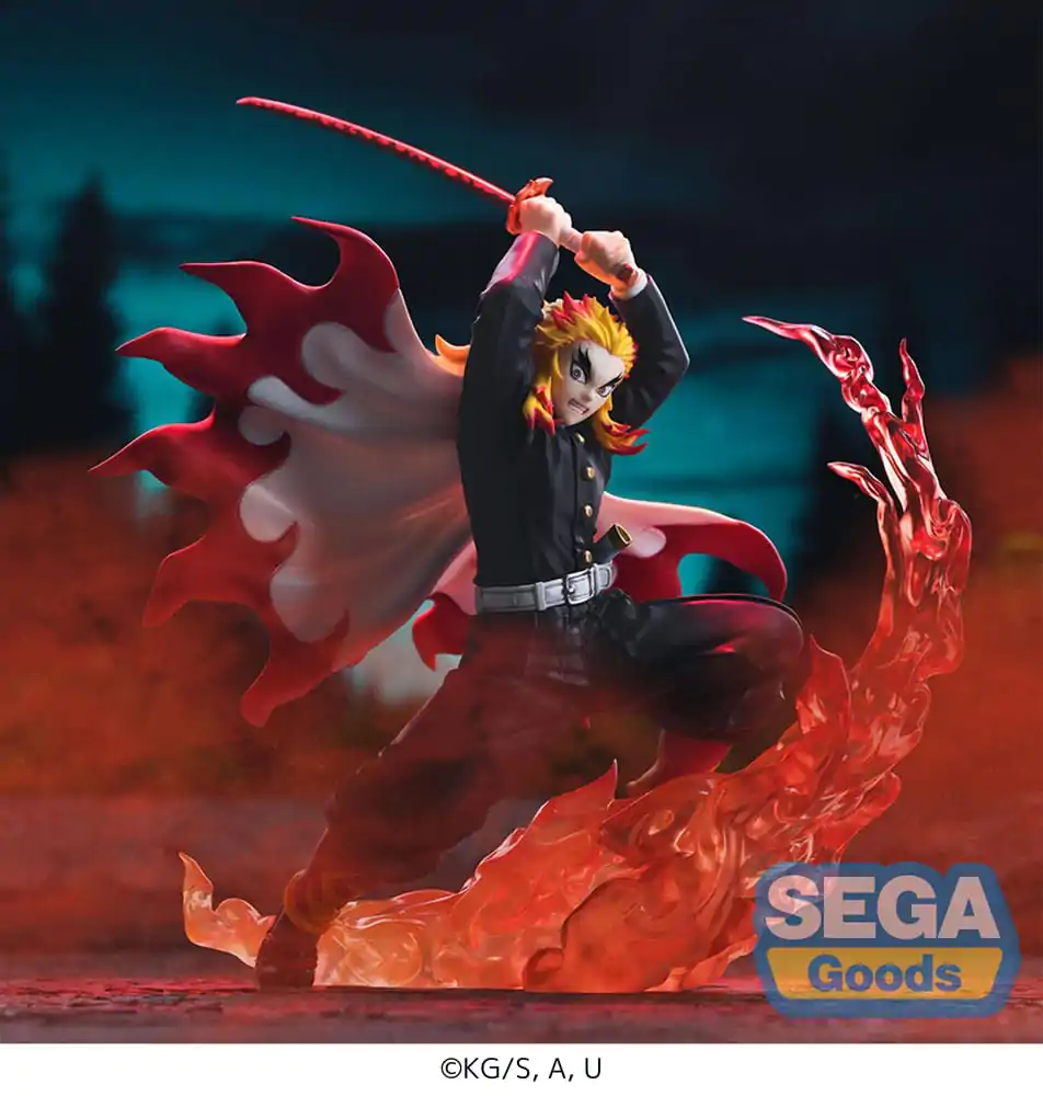 Demon Slayer: Kimetsu no Yaiba Xross Link Anime Kyojuro Rengoku PVC szobor figura 15 cm  termékfotó