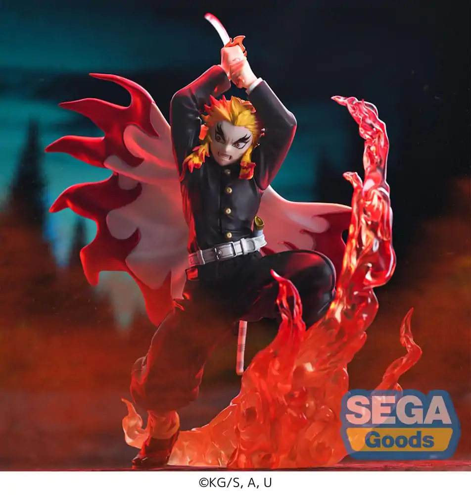 Demon Slayer: Kimetsu no Yaiba Xross Link Anime Kyojuro Rengoku PVC szobor figura 15 cm  termékfotó
