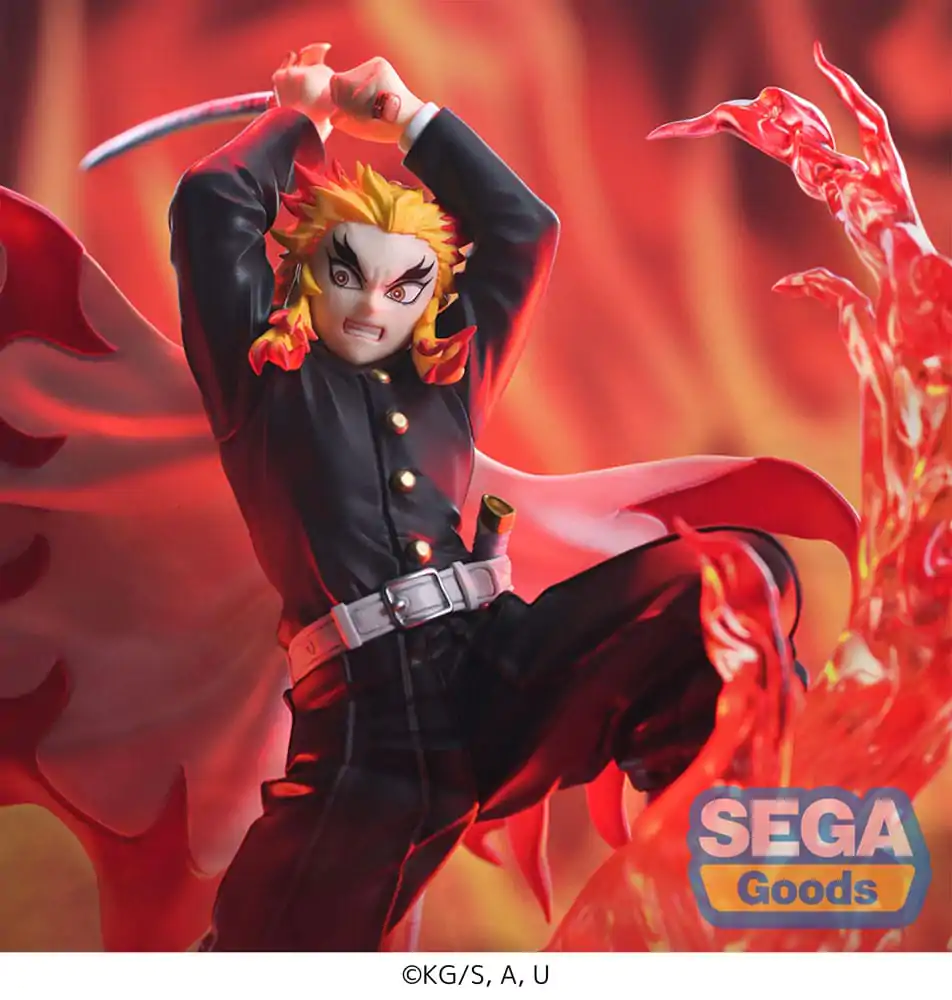 Demon Slayer: Kimetsu no Yaiba Xross Link Anime Kyojuro Rengoku PVC szobor figura 15 cm  termékfotó