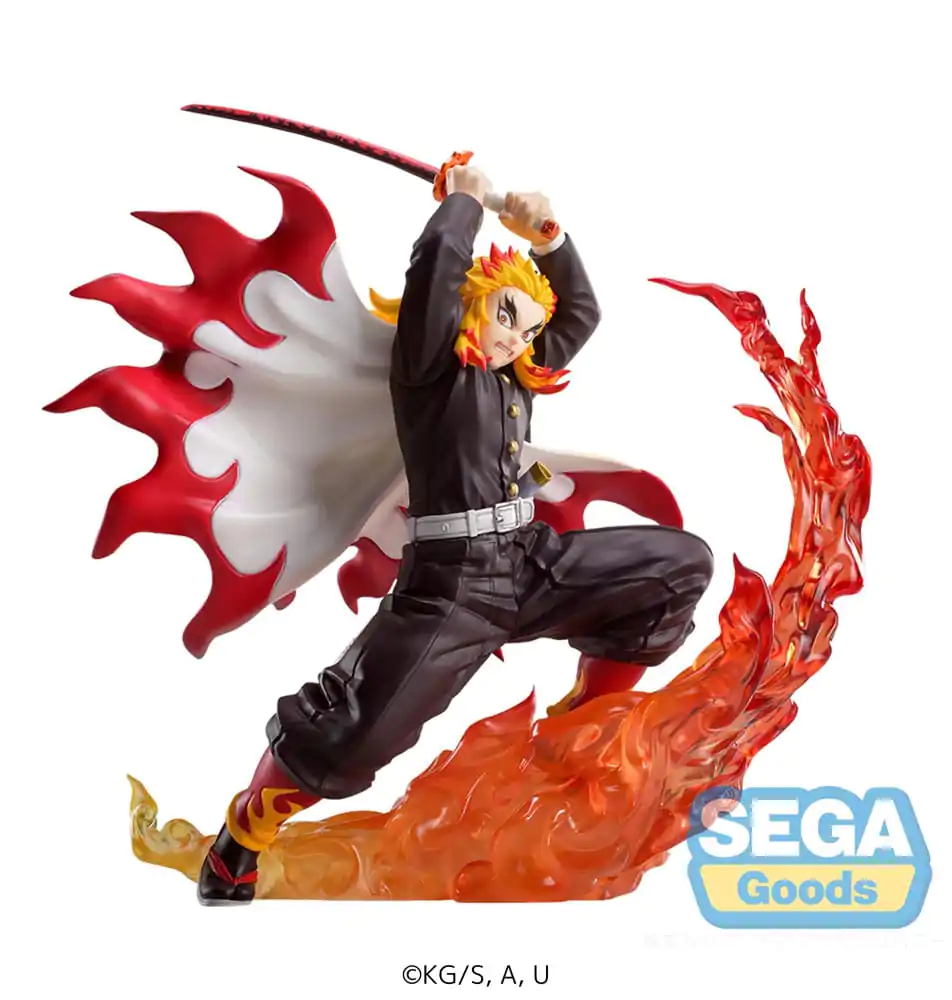 Demon Slayer: Kimetsu no Yaiba Xross Link Anime Kyojuro Rengoku PVC szobor figura 15 cm  termékfotó