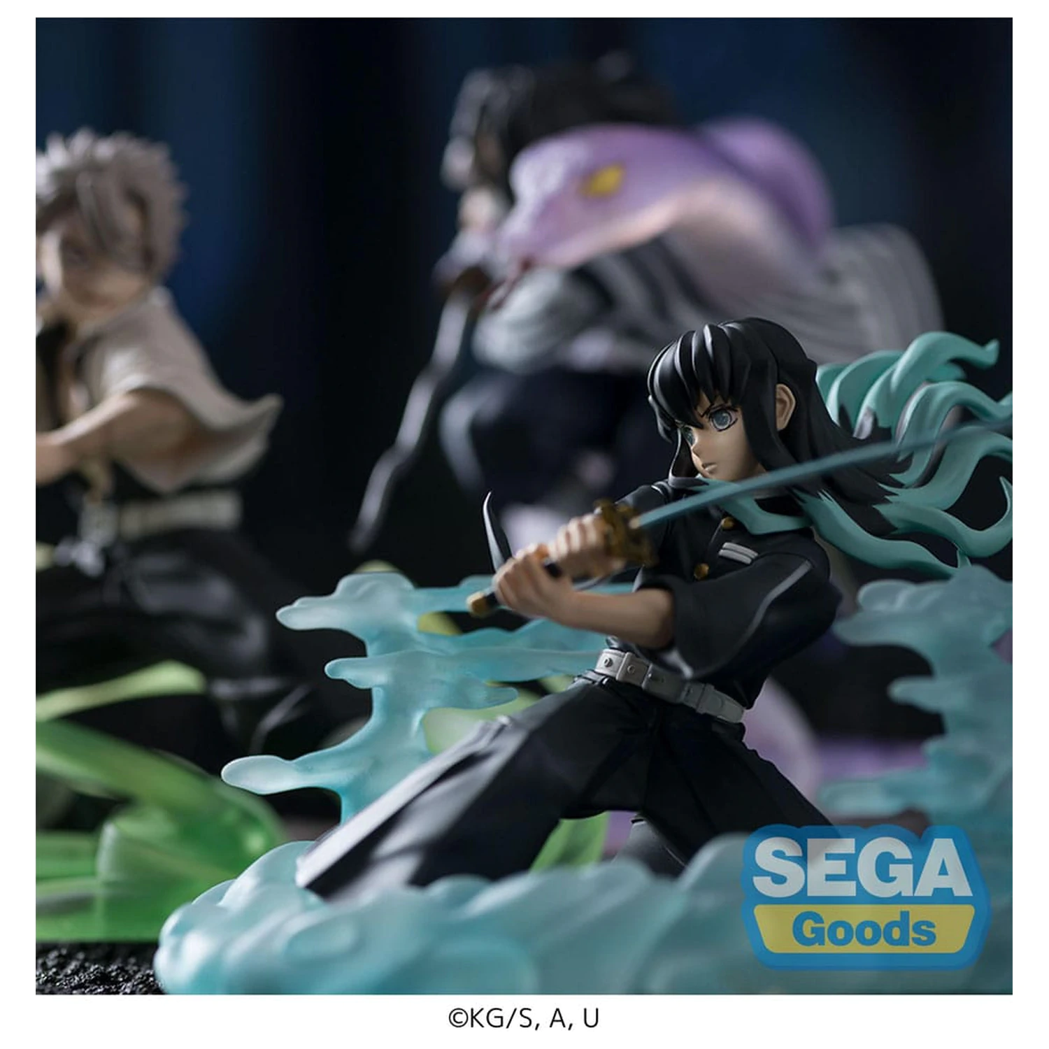 Demon Slayer: Kimetsu no Yaiba Xross Link Anime Muichiro Tokito Hashira Training Arc PVC szobor figura 11 cm termékfotó