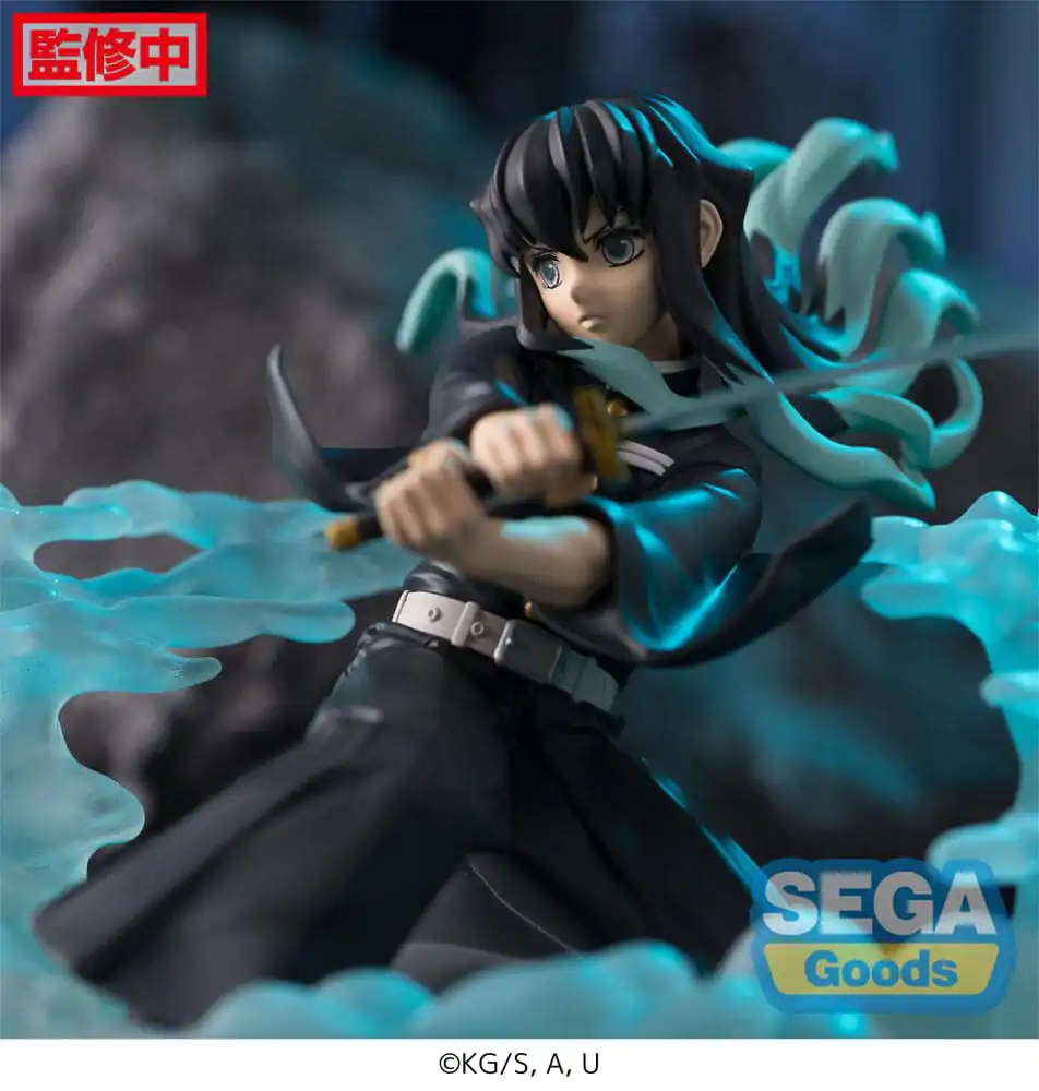 Demon Slayer: Kimetsu no Yaiba Xross Link Anime Muichiro Tokito Hashira Training Arc PVC szobor figura 11 cm termékfotó