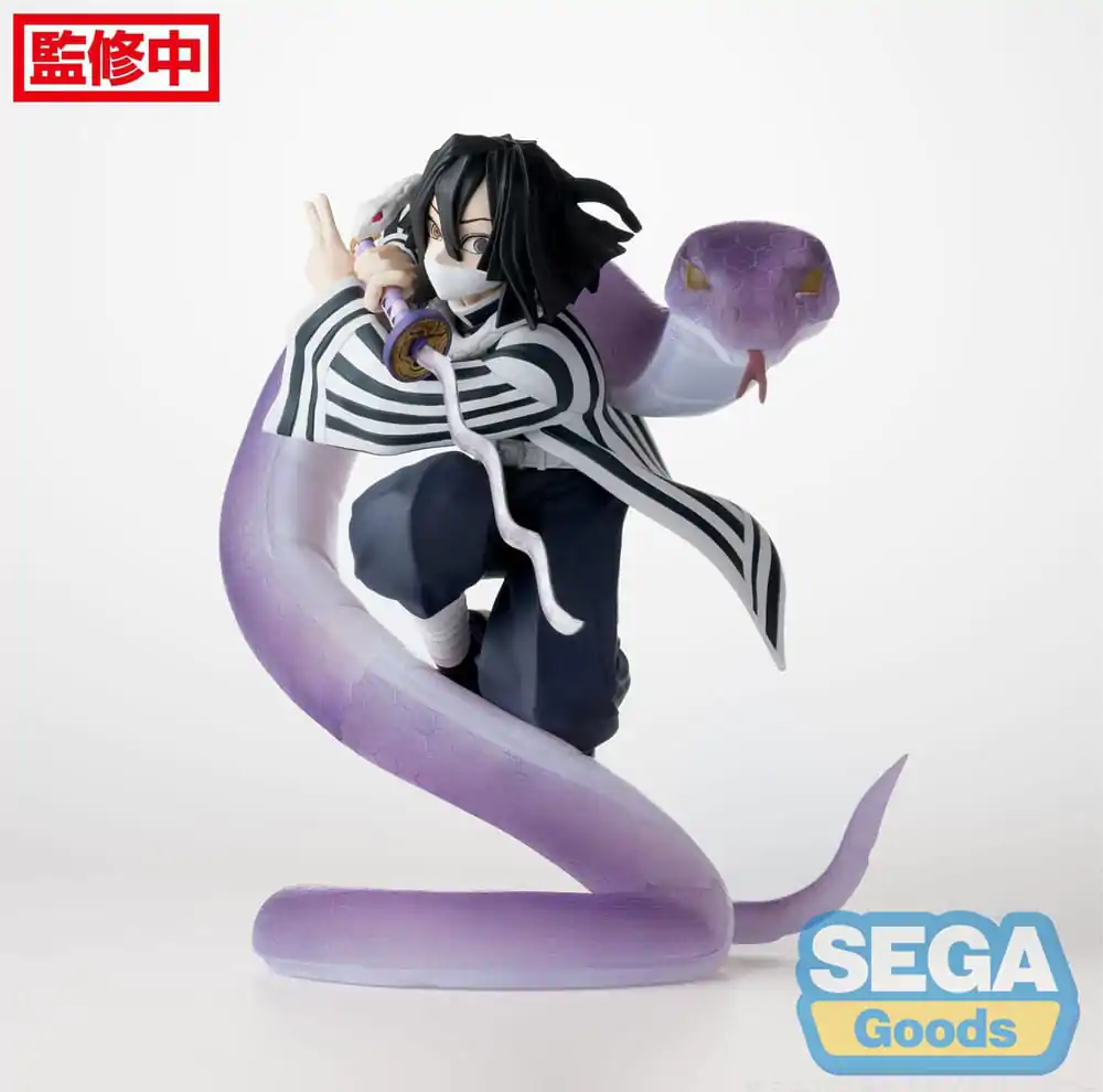 Demon Slayer: Kimetsu no Yaiba Xross Link Anime Obanai Iguro Hashira Training Arc PVC szobor figura 14 cm termékfotó