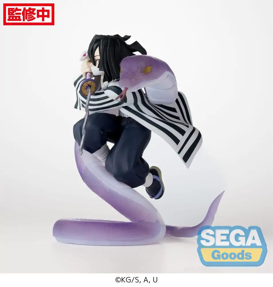 Demon Slayer: Kimetsu no Yaiba Xross Link Anime Obanai Iguro Hashira Training Arc PVC szobor figura 14 cm termékfotó