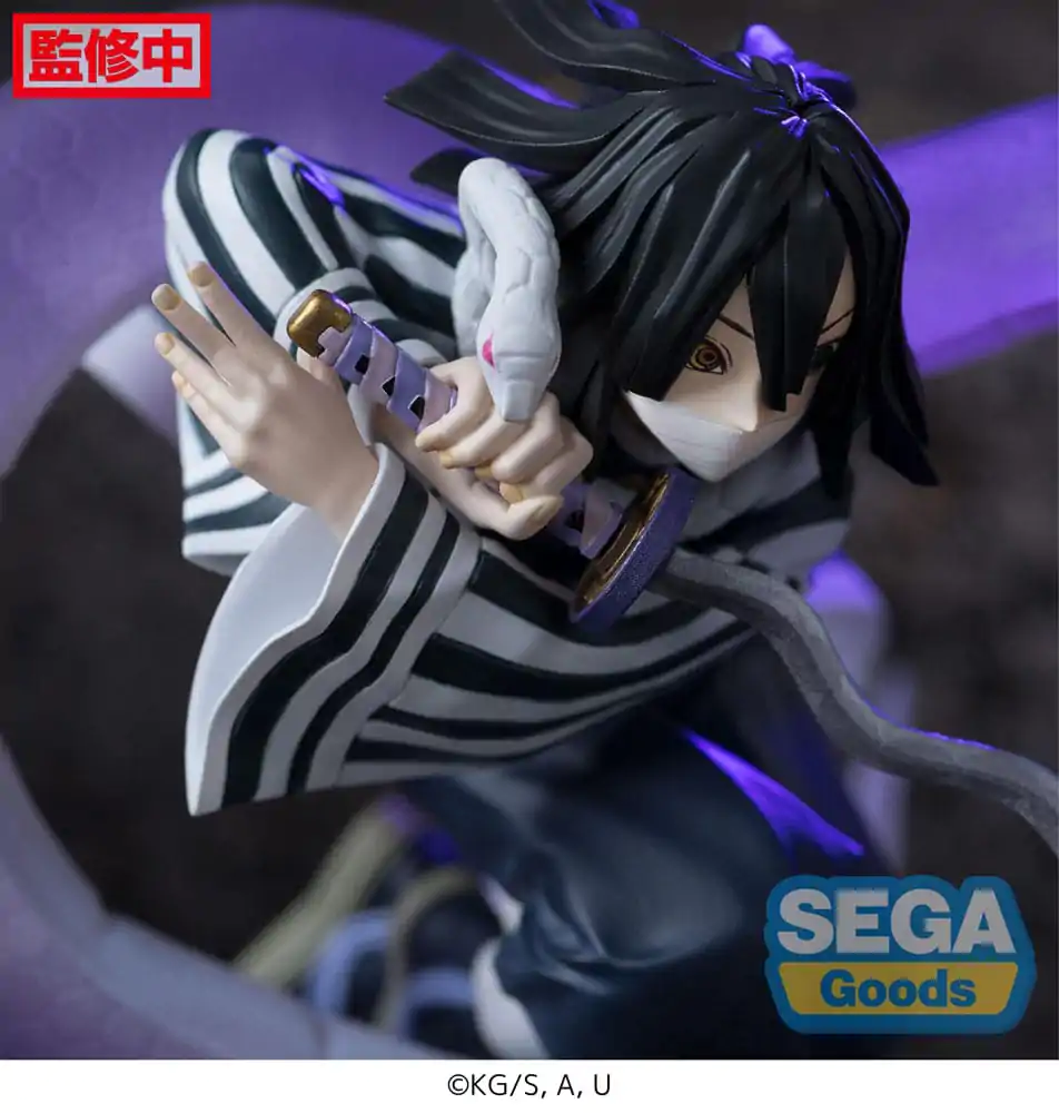 Demon Slayer: Kimetsu no Yaiba Xross Link Anime Obanai Iguro Hashira Training Arc PVC szobor figura 14 cm termékfotó