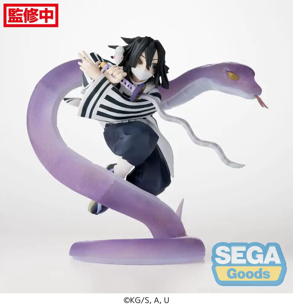 Demon Slayer: Kimetsu no Yaiba Xross Link Anime Obanai Iguro Hashira Training Arc PVC szobor figura 14 cm termékfotó