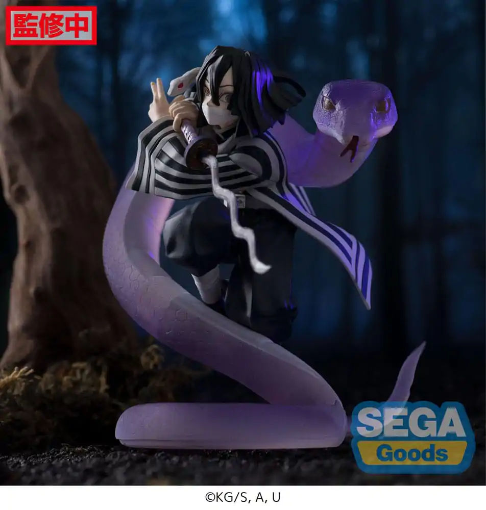 Demon Slayer: Kimetsu no Yaiba Xross Link Anime Obanai Iguro Hashira Training Arc PVC szobor figura 14 cm termékfotó