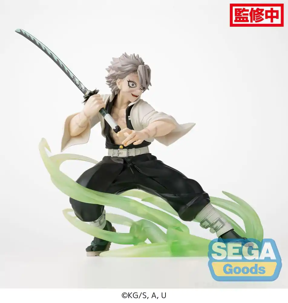 Demon Slayer: Kimetsu no Yaiba Xross Link Anime Sanemi Shinazugawa Hashira Training Arc PVC szobor figura 12 cm termékfotó