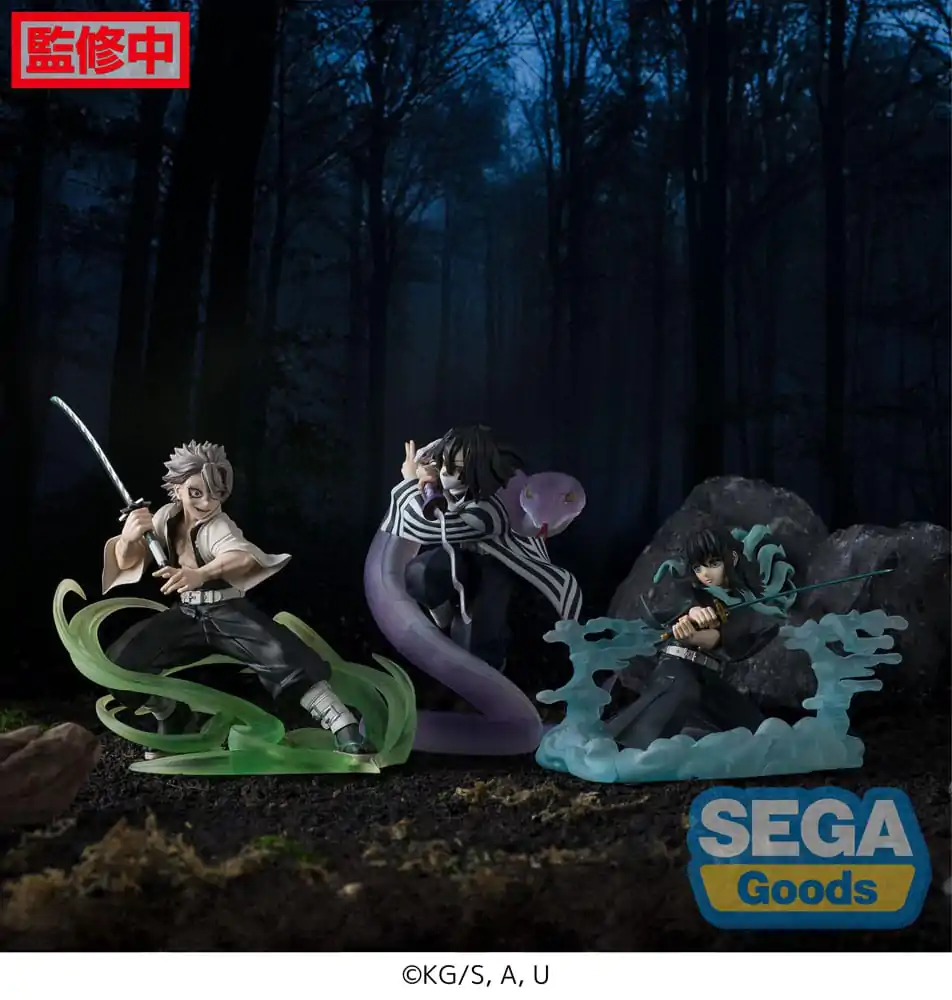 Demon Slayer: Kimetsu no Yaiba Xross Link Anime Sanemi Shinazugawa Hashira Training Arc PVC szobor figura 12 cm termékfotó