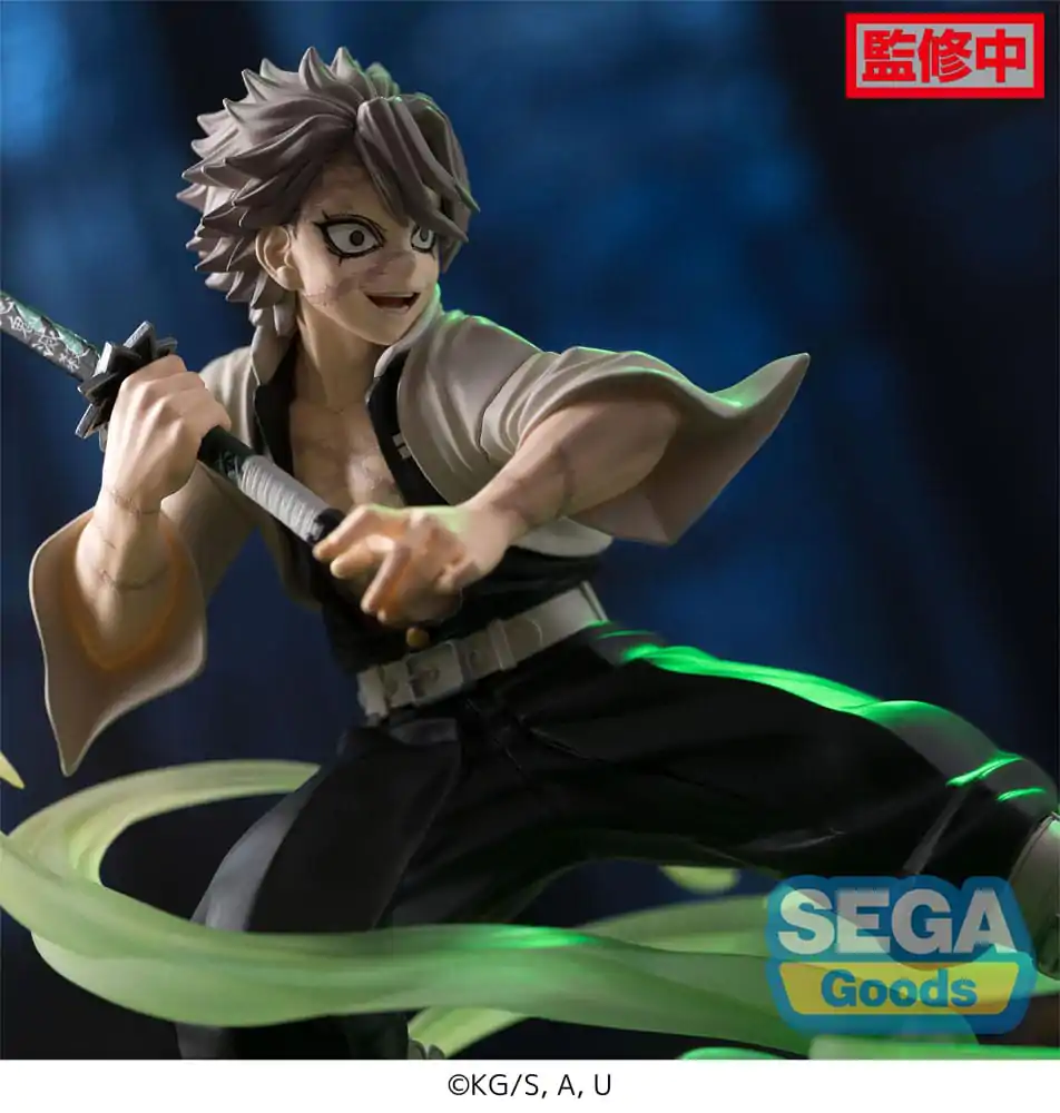 Demon Slayer: Kimetsu no Yaiba Xross Link Anime Sanemi Shinazugawa Hashira Training Arc PVC szobor figura 12 cm termékfotó