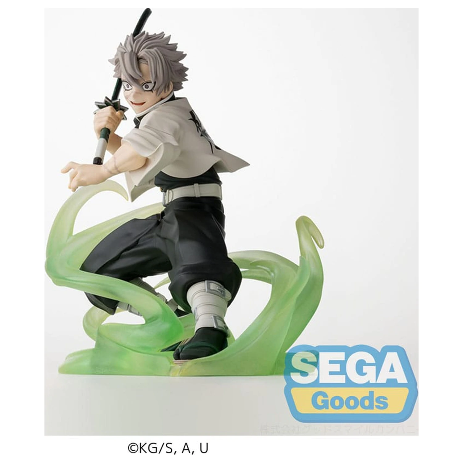 Demon Slayer: Kimetsu no Yaiba Xross Link Anime Sanemi Shinazugawa Hashira Training Arc PVC szobor figura 12 cm termékfotó