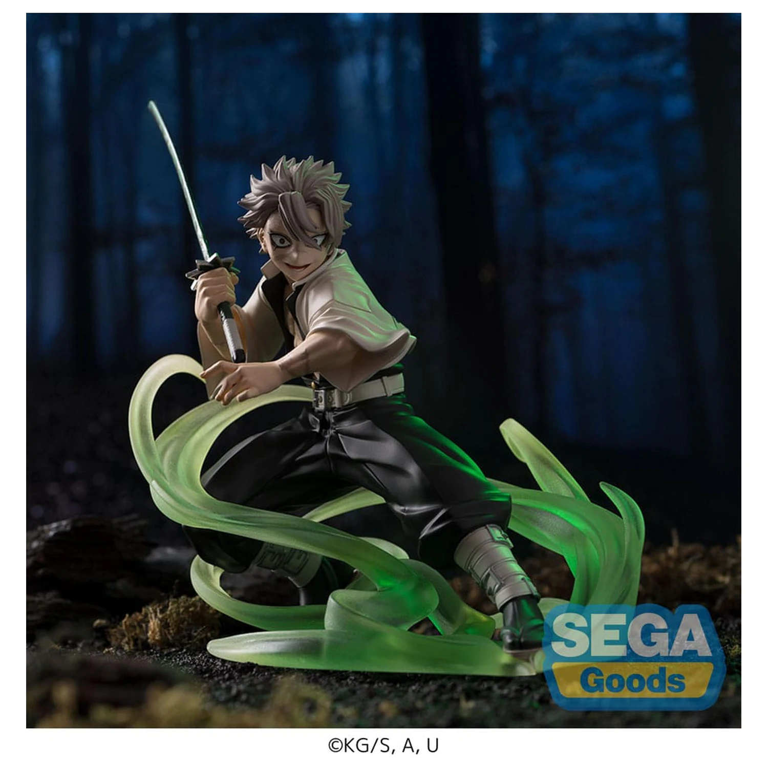 Demon Slayer: Kimetsu no Yaiba Xross Link Anime Sanemi Shinazugawa Hashira Training Arc PVC szobor figura 12 cm termékfotó