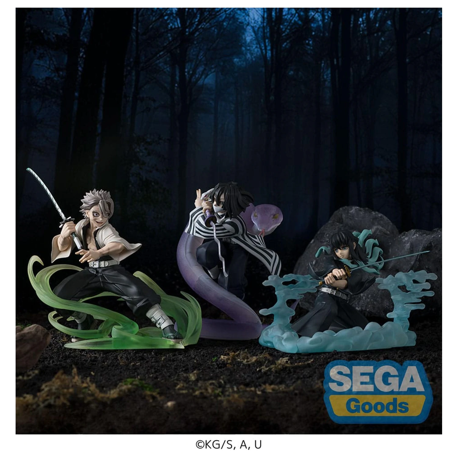 Demon Slayer: Kimetsu no Yaiba Xross Link Anime Sanemi Shinazugawa Hashira Training Arc PVC szobor figura 12 cm termékfotó
