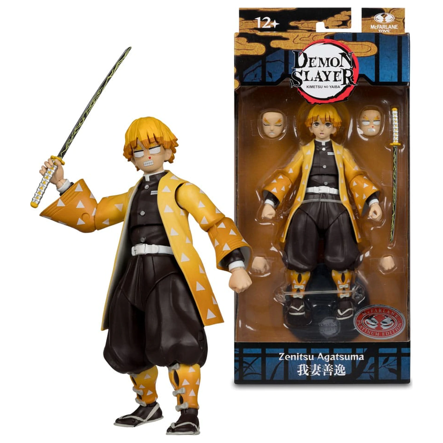 Demon Slayer: Kimetsu no Yaiba Zenitsu Agatsuma Plantinum Edition akciófigura 15 cm termékfotó