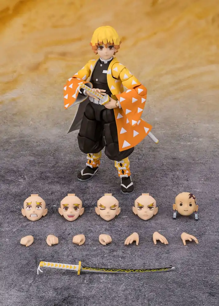 Demon Slayer Kimetsu no Yaiba Zenitsu Agatsuma S.H. Figuarts figura 14cm termékfotó