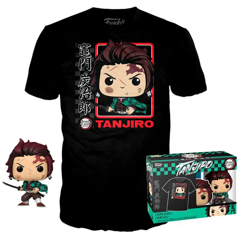 Demon Slayer Kitmesu no Yaiba Funko POP figura és póló csomag Tanjiro termékfotó