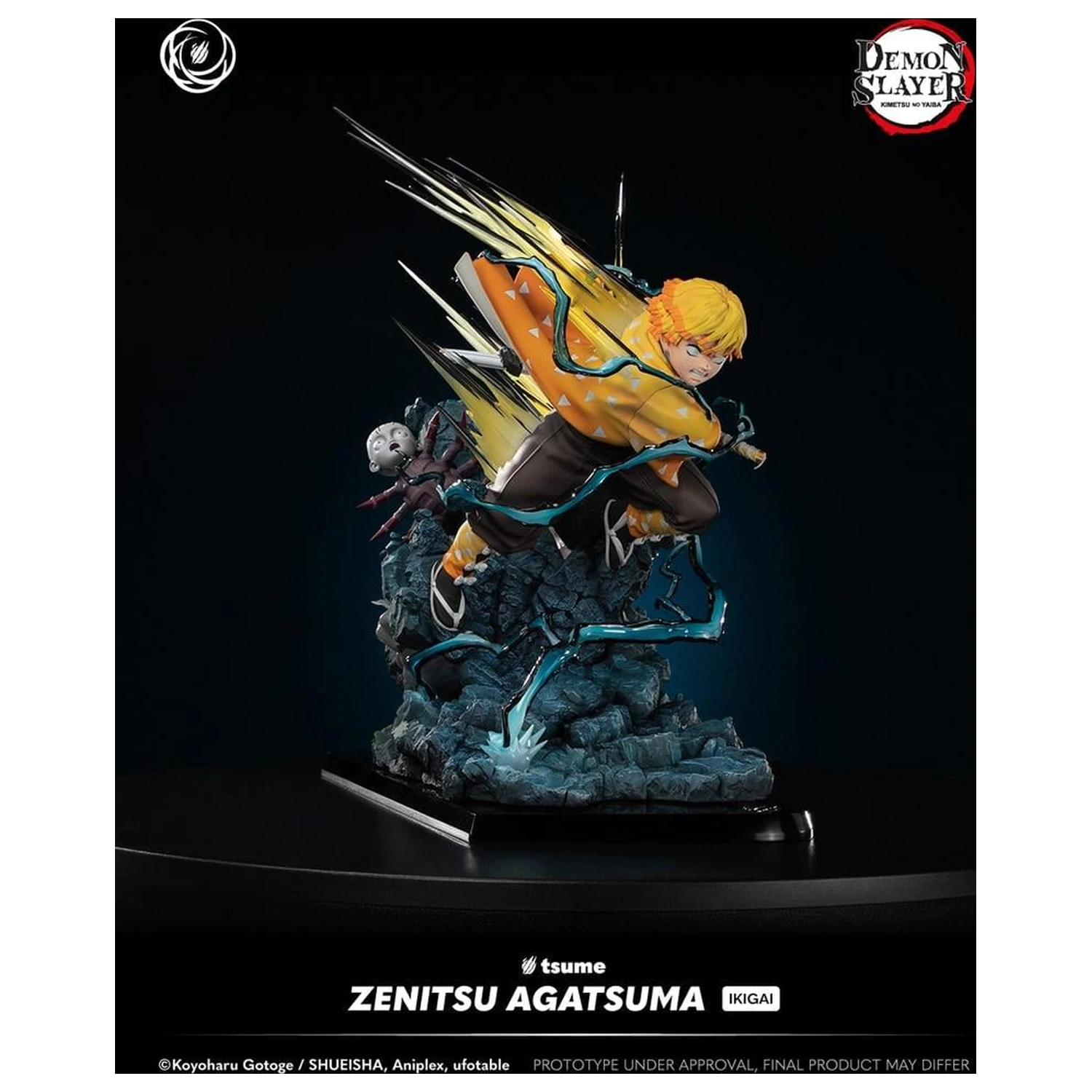 Demon Slayer Zenitsu Agatsuma szobor figura Ikigai 1/6 By Tsume 41cm termékfotó