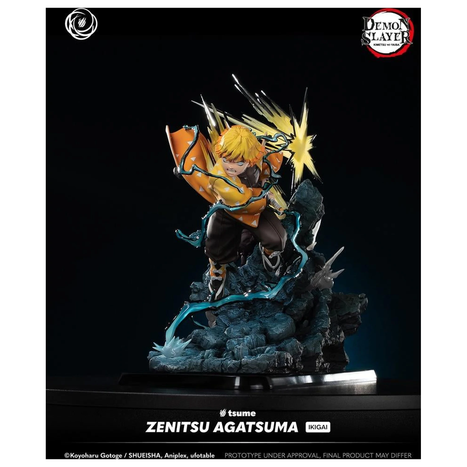 Demon Slayer Zenitsu Agatsuma szobor figura Ikigai 1/6 By Tsume 41cm termékfotó