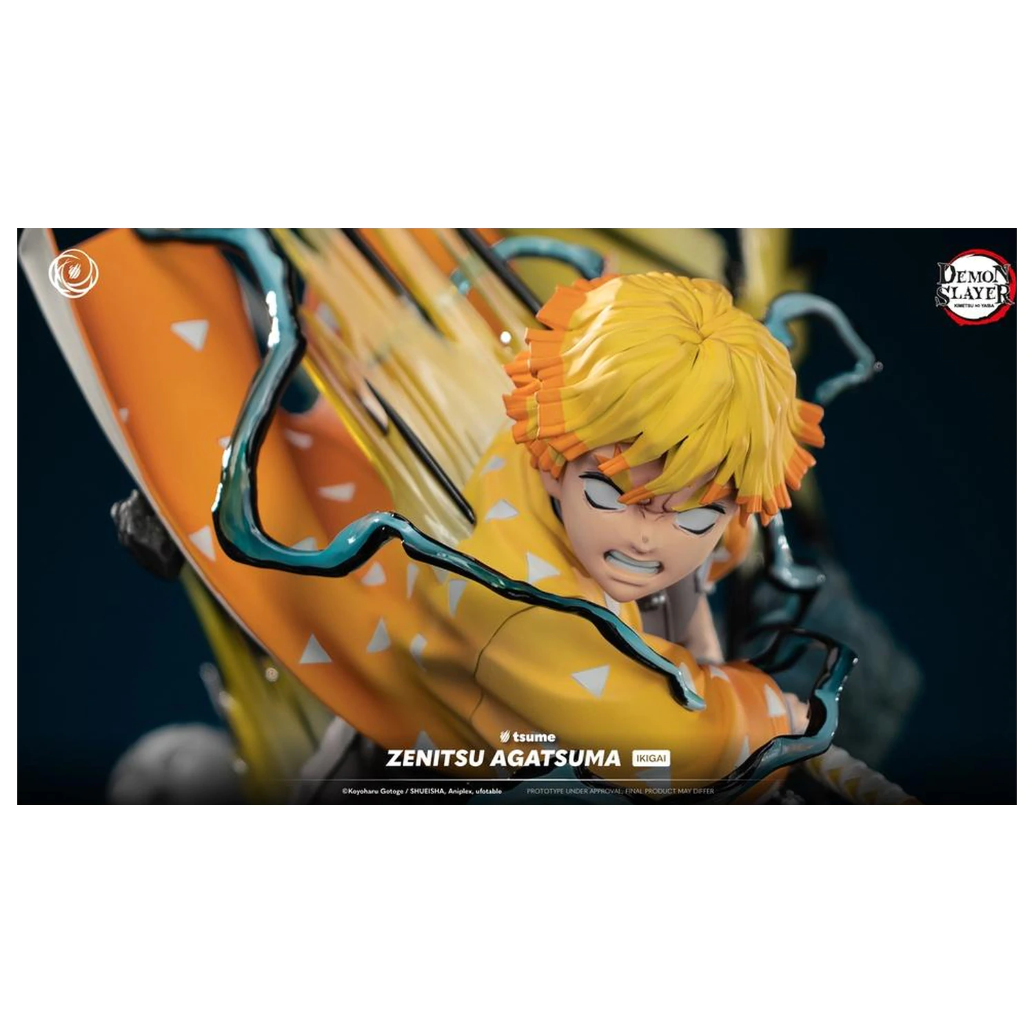 Demon Slayer Zenitsu Agatsuma szobor figura Ikigai 1/6 By Tsume 41cm termékfotó