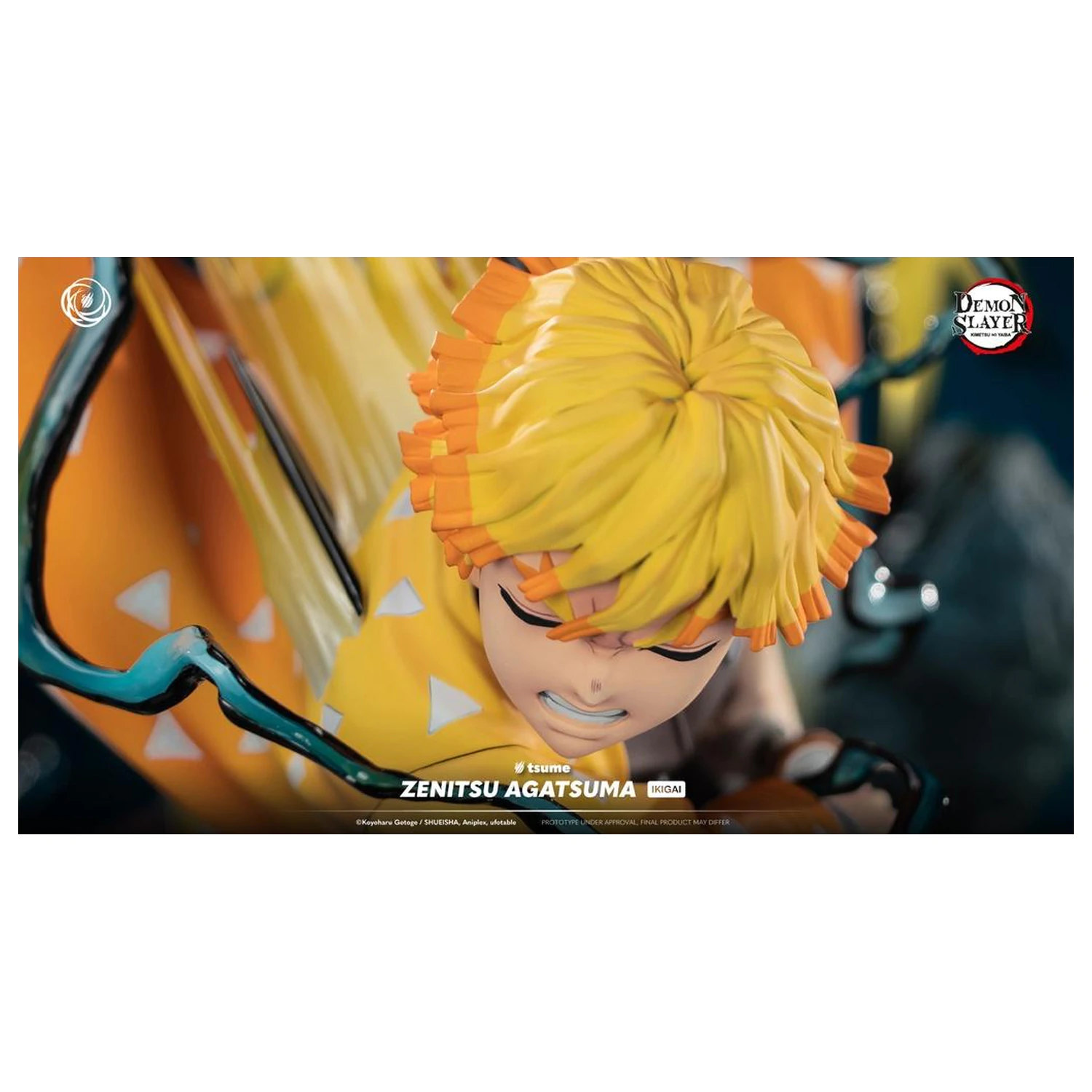 Demon Slayer Zenitsu Agatsuma szobor figura Ikigai 1/6 By Tsume 41cm termékfotó
