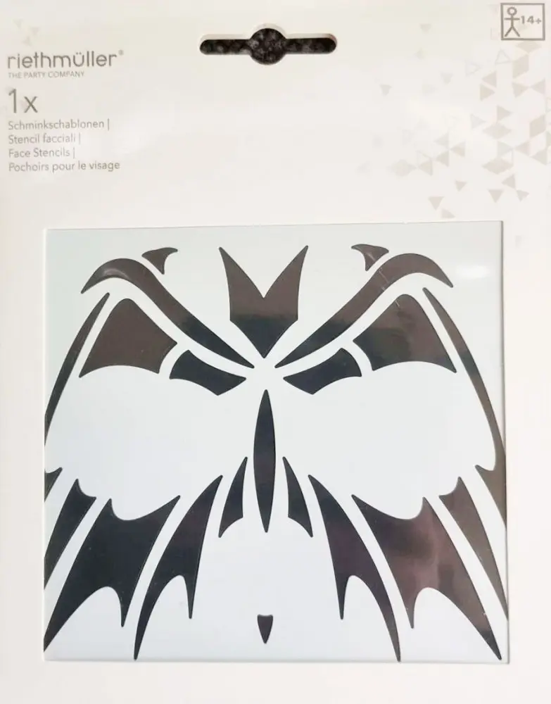 Denevér arc tetoválás termékfotó