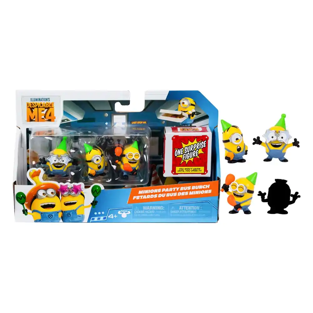 Despicable Me 4 Figure 4-Pack Party Bus 5 cm termékfotó