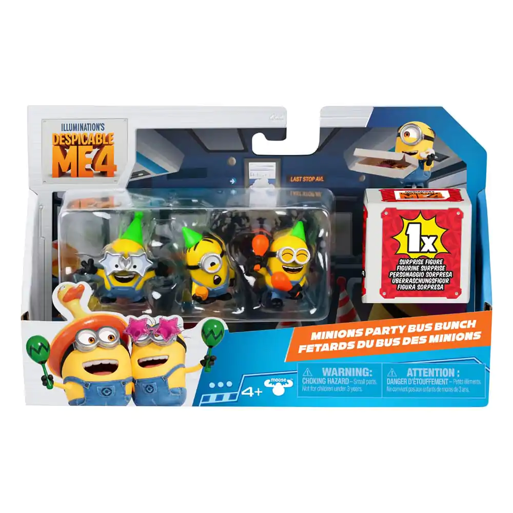 Despicable Me 4 Figure 4-Pack Party Bus 5 cm termékfotó