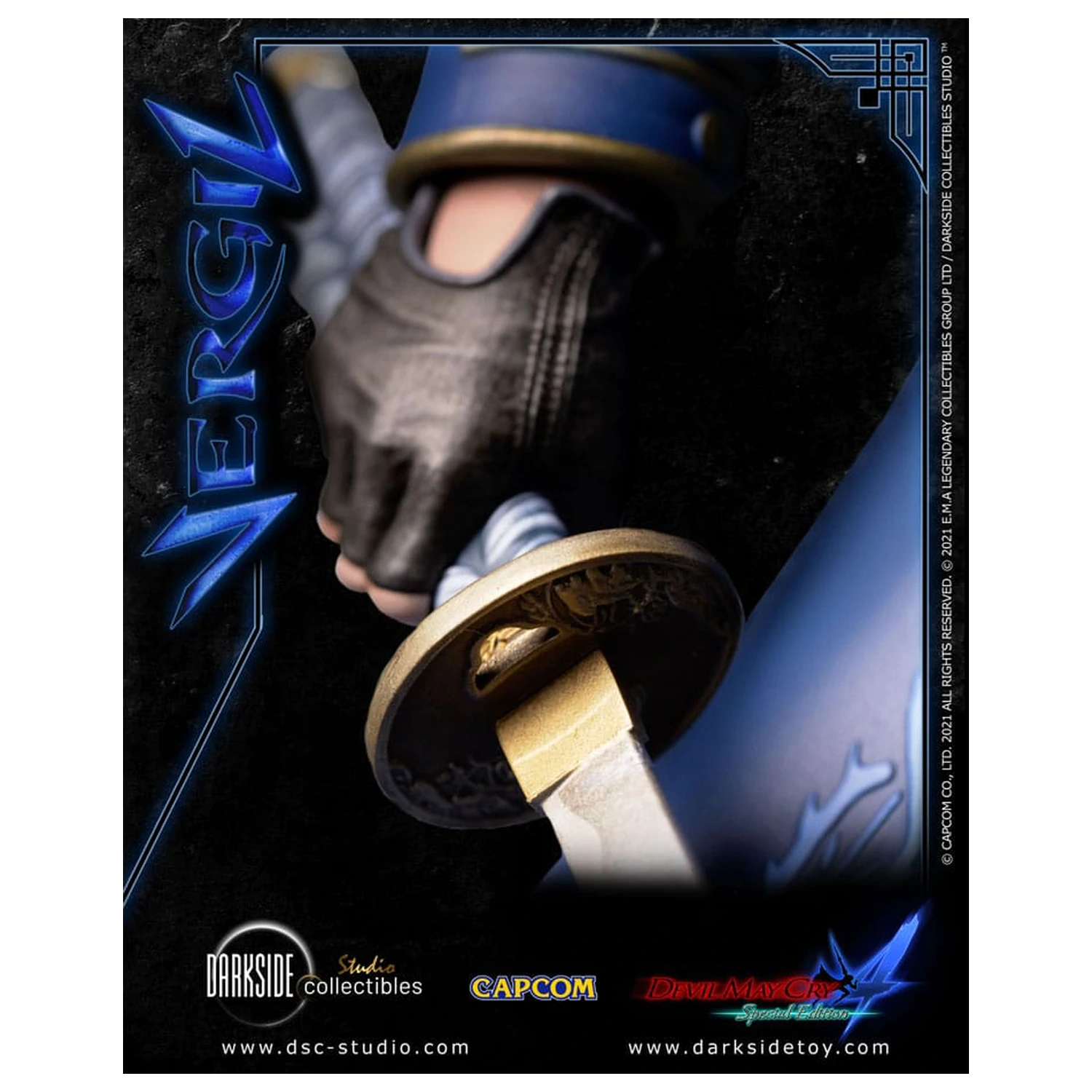 Devil May Cry 4 1/4 Vergil szobor figura 51 cm termékfotó