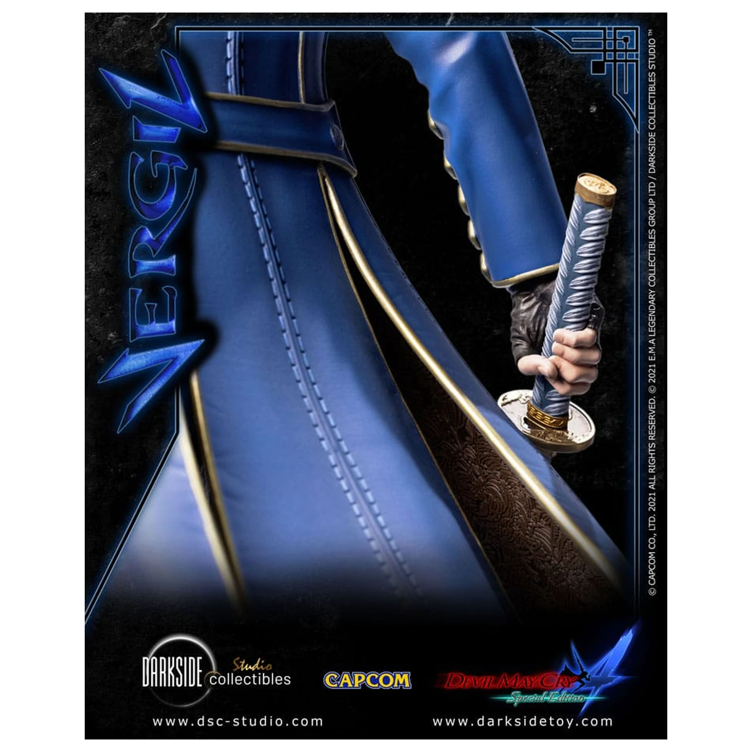 Devil May Cry 4 1/4 Vergil szobor figura 51 cm termékfotó