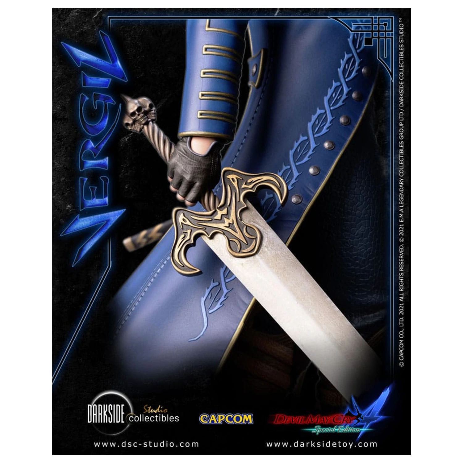 Devil May Cry 4 1/4 Vergil szobor figura 51 cm termékfotó