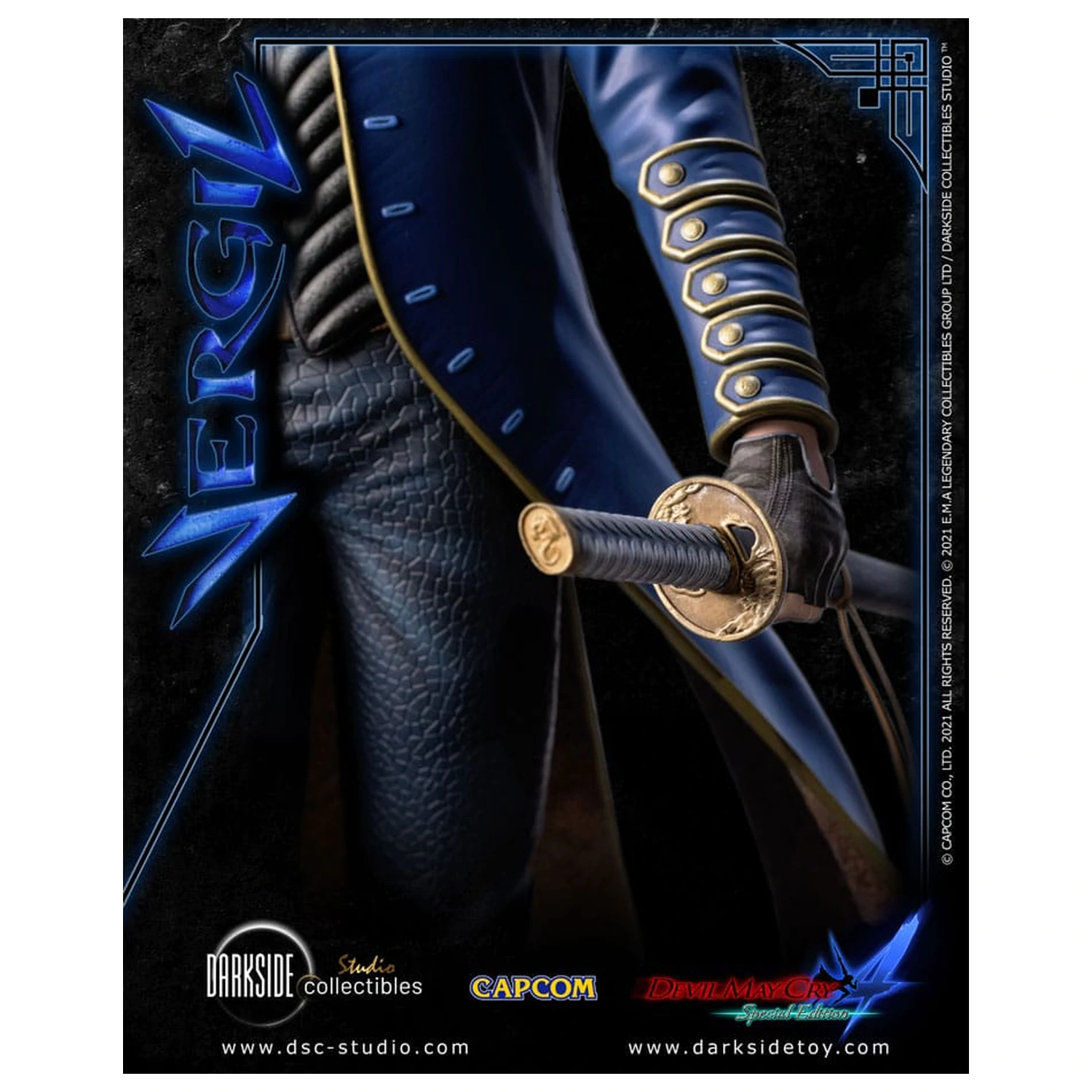 Devil May Cry 4 1/4 Vergil szobor figura 51 cm termékfotó