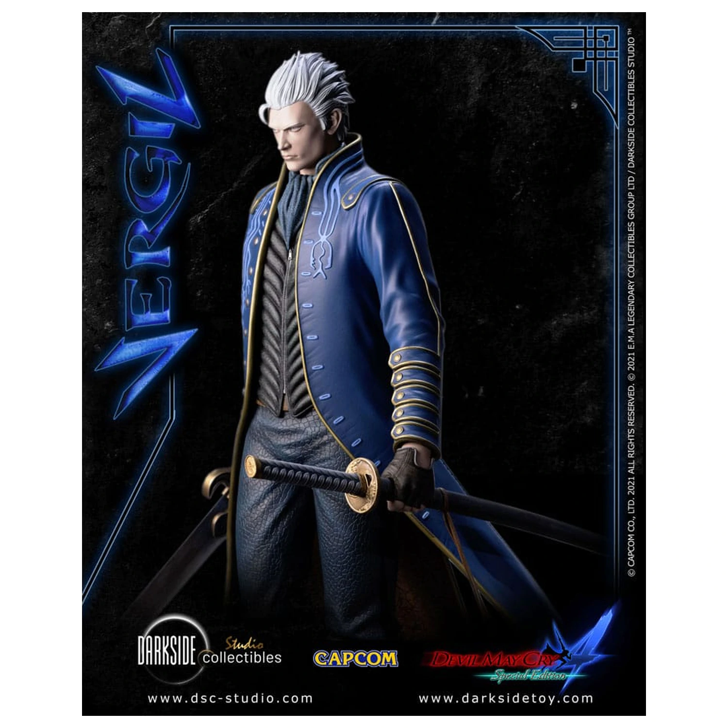 Devil May Cry 4 1/4 Vergil szobor figura 51 cm termékfotó