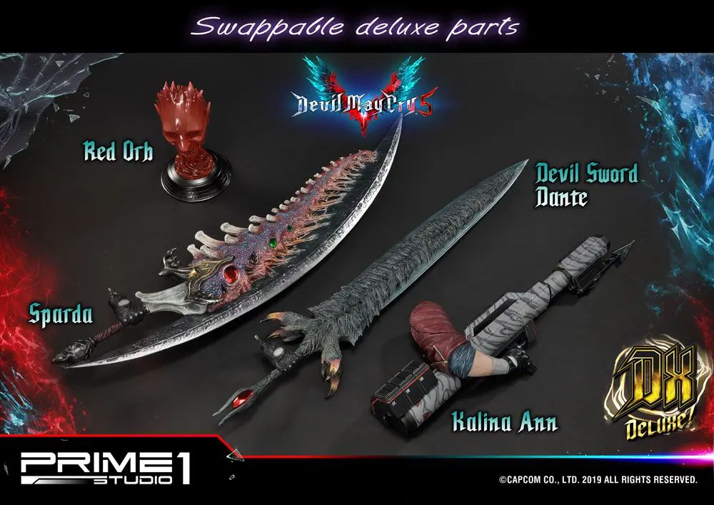 Devil May Cry 5 1/4 Dante Deluxe Ver. szobor figura 74 cm termékfotó